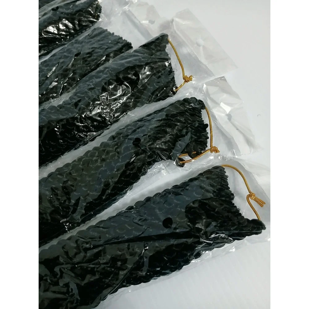 ZRQ 20 Inch 8 Packs Senegalese Twist Crochet Hair #1B Black Synthetic Extensions